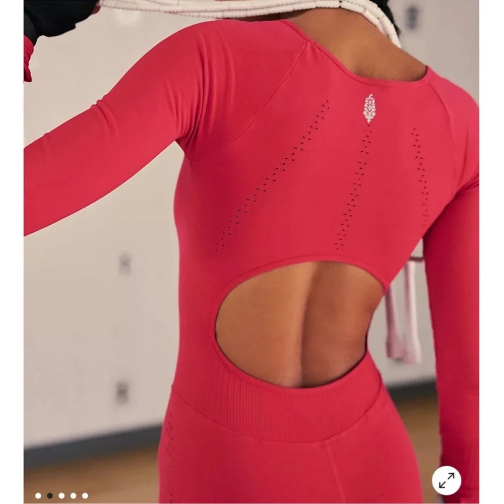 FP Movement by Free People Red Jumpsuit - Picture 2 of 6